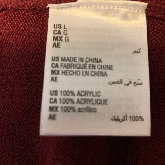 NWT Karen Scott Merlot color Sweater SzL - Picture 8 of 11